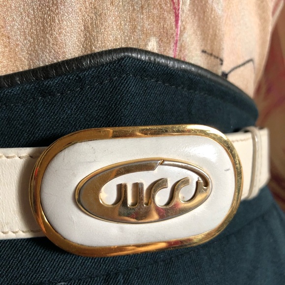 1979 Gucci • Vintage Brass & Leather Belt - Picture 3 of 7